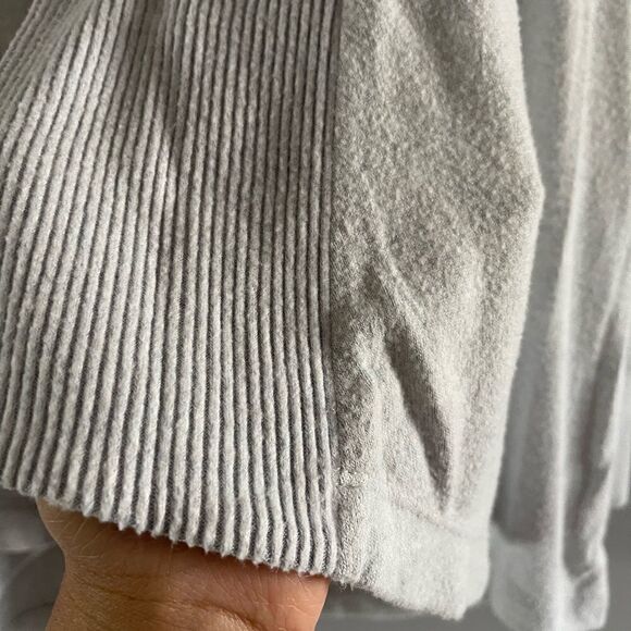 LOFT Open Front Cardigan Sweater || SZ M || Light Pale Blue - Picture 8 of 12